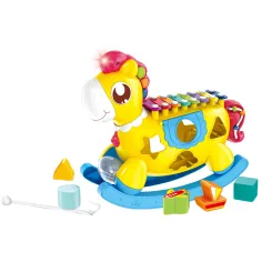 Music World: Cavallo a dondolo con xilofono e luci per lo sviluppo delle abilità immagine 2
