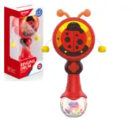 Music World: Tamburo a sfere con coccinelle 17 cm