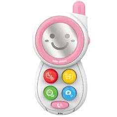 Music World: Telefono rosa per bambini con luci e suoni immagine 2