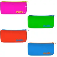 Must... Focus Flat astuccio in silicone con apertura superiore in quattro varianti 20x10cm