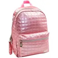 Must... Pearl zaino scolastico trapuntato rosa, 26x14x36cm