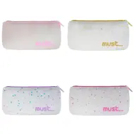 Must: Astuccio in silicone con design a confetti disponibile in quattro varianti 20x10cm