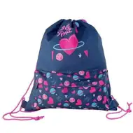 Must: Borsa da palestra e sport con tema spazio e amore, 33x39cm