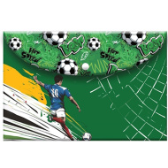 Must: Cartella con chiusura a pressione con motivo calcistico, formato A4