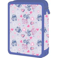 Must: Disney Stitch e Angel astuccio imbottito a più livelli 15x5x21 cm immagine 2