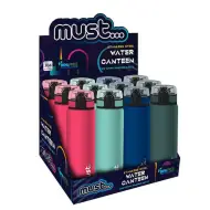 Must Pagouri borraccia in metallo 600ml in diverse varianti