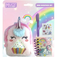 Must Team: Set di cancelleria con fantasia unicorno e custodia in peluche
