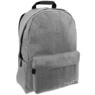 Must: Zaino Monochrome Grigio Jeans per la scuola, 32x17x42cm