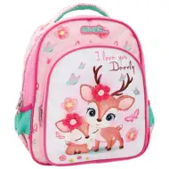 Must: Zaino con cervo carino "I love you Deerly" 27x10x31 cm