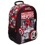 Must: Zaino scolastico Avengers nero-rosso, zaino 32x18x43cm