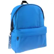 Must: Zaino scolastico blu arrotondato a quattro scomparti, 32x17x42cm