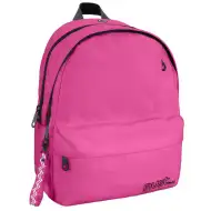 Must: Zaino scolastico rosa arrotondato a quattro scomparti, 32x19x42cm