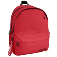 Must: Zaino scolastico rosso arrotondato a quattro scomparti, 32x19x42cm