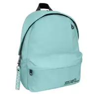 Must: Zaino scolastico verde chiaro arrotondato a quattro scomparti, 32x17x42cm