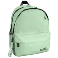 Must: Zaino scolastico verde chiaro arrotondato a quattro scomparti, 32x19x42cm