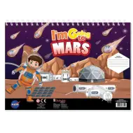 NASA libro da colorare creativo con adesivi e stencil in diverse varianti