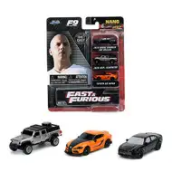 Nano Hollywood Rides: set di 3 macchinine in metallo Fast &amp; Furious - Simba Toys