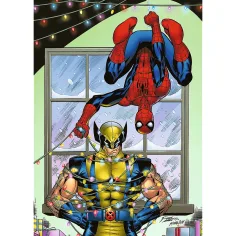 Natale di Spider-Man e Wolverine - puzzle da 1000 pezzi Premium Plus Quality - Trefl immagine 2