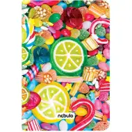 Nebulo: Cartella A4 con elastico Caramelle