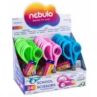 Nebulo: Forbici scolastiche ergonomiche con punta arrotondata in diverse varianti