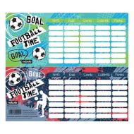 Nebulo: Orario scolastico mini a tema calcio, a una pagina e su due lati