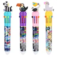 Nebulo: Penna a sfera a 10 colori, design Safari, diversi modelli, 1 pezzo