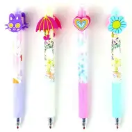 Nebulo: Penna gel a scatto cancellabile “Gioielli di primavera” disponibile in diverse varianti, 1 pezzo