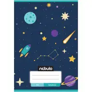 Nebulo: Quaderno A/5 con graffette, motivo astronave