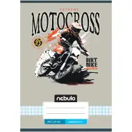 Nebulo: Quaderno a quadretti 27-32 A/5 con copertina stampata motocross