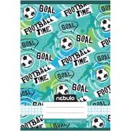 Nebulo: Quaderno a quadretti A/5 27-32 con copertina scritta "Football time" pinzato