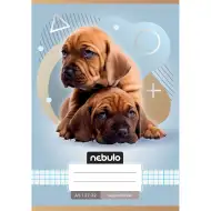 Nebulo: Quaderno a quadretti A/5 27-32 con due cani stampati