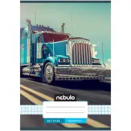 Nebulo: Quaderno a quadretti formato A/5 27-32 con camion stampato sul davanti