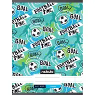 Nebulo: Quaderno a righe cucito formato A/4 81-32 con scritta "football time"