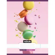 Nebulo: Quaderno a righe formato A/4 con motivo macaron 81-32