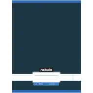 Nebulo: Quaderno cucito a righe, colore grafite blu, formato A/4 81-32