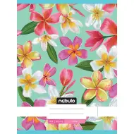 Nebulo: Quaderno cucito semplice con motivo romantico floreale, 80-32, formato A/4