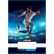 Nebulo: Quaderno rilegato a righe per la 3ª classe, formato A5, 12-32 pagine, fantasie alla moda - Tema calcio