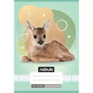 Nebulo: Quaderno rilegato a righe per la 3ª classe, formato A5, 12-32 pagine, tema animali - con cerbiatto