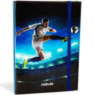 Nebulo: Scatola portablocco formato A4 tema calcio bomba