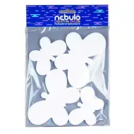 Nebulo: Set decorativo di farfalle in polistirolo, 4 pezzi