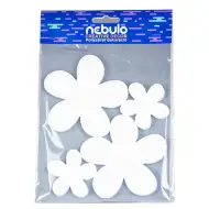 Nebulo: Set di decorazioni in polistirolo a forma di fiori, 4 pezzi