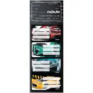 Nebulo: Set di etichette per quaderni con auto sportive, 12 pezzi