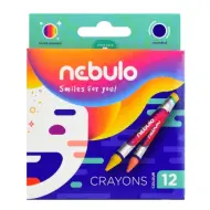 Nebulo: Set di pastelli a cera colorati, 12 pezzi