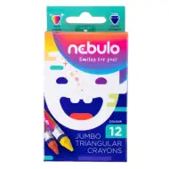 Nebulo: Set di pastelli a cera jumbo, 12 pezzi