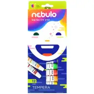 Nebulo: Set di tempere colorate 12ml 12 pezzi