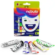Nebulo: Set di tempere colorate 12ml 6 pezzi