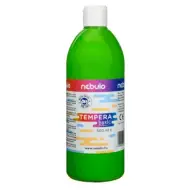 Nebulo: Tempera liquida verde chiaro in bottiglia da 500 ml