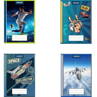 Nebulo: copertina per quaderno con inserto di carta inseribile, motivo alla moda, formato A5, confezione da 10 pezzi