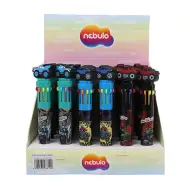 Nebulo: penna a sfera con 10 colori design Offroad vari 1 pezzo