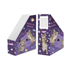 Nebulo: porta documenti pieghevole in carta con motivo Astrocat